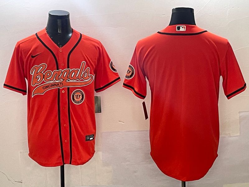 Men Cincinnati Bengals Blank Orange Joint Name 2025 Nike Limited NFL Jersey style 3->cincinnati bengals->NFL Jersey